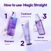 Mise En Scene Perfect Serum Magic Straight Trio - Magic Straight Serum 2.71 Fl Oz with Shampoo 17.92 Fl Oz &Treatment 7.77 Fl Oz - Hair Taming Oil for Frizzy | Heat Protectant | Straightening Fixing view 4