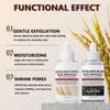 2PCS Rice Exfoliating Ampoule Set, Black & White Rice Peel Shot Glow Rice Ampoule Duo, Gentle Peel + Pore Minimizing & Deep Hydration for All Skin Types view 2