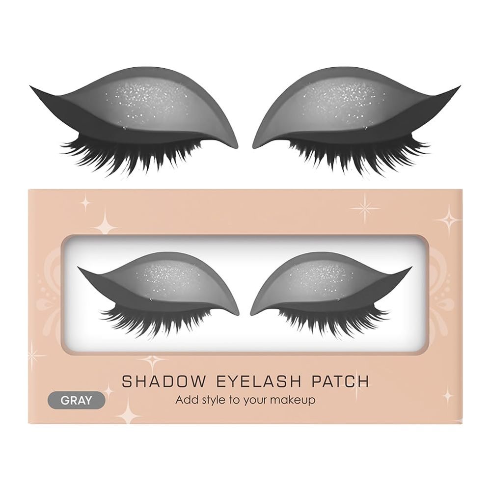 2025 New Lazy Eye Shadow Eyelash Patch  Reusable Eye Shadow Eyelash Patch with Lashes, Eyeliner & Eyeshadow Stickers, Easy Press On Eyeshadow Eye Stickers Makeup for Quick Glam Look