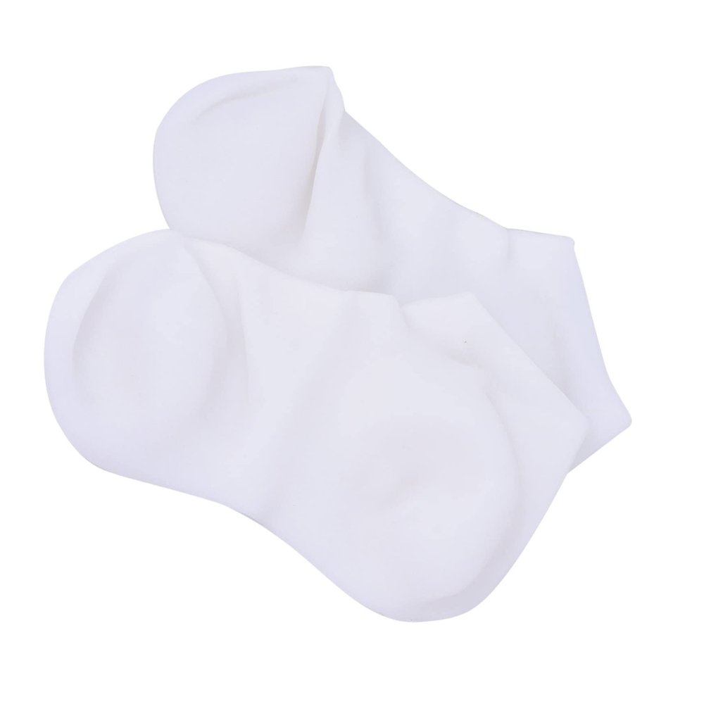 Baluue Moisturizing Socks for Feet Treatment Dry Exfoliator Stockings Flexible Skin Socks for Cracked Heel Repair Unisex White