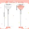 10 PCS Fan Brush Makeup, Fan Brushes for Esthetician Makeup, Multipurpose Facial Brushes for Make up Cosmetic, Eyeshadow, Peel Mud Cream(White, Pink) view 2