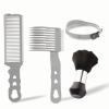4PCS Blend Friend Fade Comb Set,Barber Fade Comb, Self Haircut Kit for Men, Haircut Gradient Hair Comb Compatible withall Hair Clippers Barber Accessories,for Home,Salon(Gray) view 1