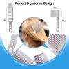 4PCS Blend Friend Fade Comb Set,Barber Fade Comb, Self Haircut Kit for Men, Haircut Gradient Hair Comb Compatible withall Hair Clippers Barber Accessories,for Home,Salon(Gray) view 4