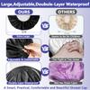 1 PCS Shower Cap, Double Layer & Adjustable Bathing Cap for Shower, Extra Large Reusable Hair Cap for Women, Waterproof Exterior & EVA Lining, Oversized Design for All Hair Lengths/Style view 4