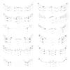 24pcs Freckles Makeup Patches, Waterproof Halloween Sparkle Freckle Tattoos Glitter Face Stickers for Women Masquerade Cosplay Music Festival Halloween Temporary Makeup Accessories (Silver) view 1