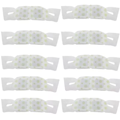 10 Pack Self Heating Eye Mask Warm Compress for Tired Eyes, Sleep & Dark Circles | Steam Eye Mask for Dry Eyes | Unscented, Individually Wrapped Heating Eye Masks for Women & Men