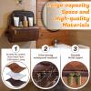 3-in-1 unisex PU toiletry bag: laser engraving & detachable waterproof section. Great personalized gifts (groomsmen, Father's Day, birthdays)  ideal for travel, gym, camping. view 2