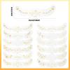 24pcs Freckles Makeup Patches, Waterproof Halloween Sparkle Freckle Tattoos Glitter Face Stickers for Women Masquerade Cosplay Music Festival Halloween Temporary Makeup Accessories (Gold) view 2
