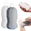 2/4pcs Super Soft Exfoliating Bath Sponge, 2025 New Exfoliating Sponges Super Soft Bath Sponge, Exfoliating Bath Sponge for Adults (White+Gray) view 1