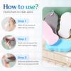 2/4pcs Super Soft Exfoliating Bath Sponge, 2025 New Exfoliating Sponges Super Soft Bath Sponge, Exfoliating Bath Sponge for Adults (White+Gray) view 2