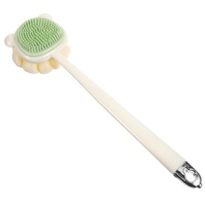 Baluue Long Handle Bath Brush with Soft Bristles for Back Scrubbing TPR Body Scrubber for Gentle Massage and Thorough Cleaning Ergonomic for Shower and Bath Use