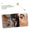 Baluue Long Handle Bath Brush with Soft Bristles for Back Scrubbing TPR Body Scrubber for Gentle Massage and Thorough Cleaning Ergonomic for Shower and Bath Use view 3