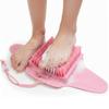 Efforest Shower Foot Scrubber Mat with Pumice Stone - Cleans, Smooths & Removes Dead Skin on Foot Without Bending, Foot Callus Remover with Non-Slip Suction Cups (Pink) view 1