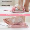 Efforest Shower Foot Scrubber Mat with Pumice Stone - Cleans, Smooths & Removes Dead Skin on Foot Without Bending, Foot Callus Remover with Non-Slip Suction Cups (Pink) view 3
