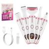 5-in-1 Rechargeable Electric Women's Grooming Kit, White and Pink, Digital Display, Wet/Dry Shaver, Facial Hair Trimmer with Nose Hair Attachment view 2