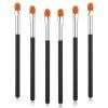 6PCS Extra Flat Round Eyebrow Concealer Brush, Flat Concealer Brush, Small Foundation Makeup Brushes Synthetic Contour Brushes for Blending Setting Buffing with Liquid, Cream, Powder Cosmetic view 1
