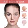 6PCS Extra Flat Round Eyebrow Concealer Brush, Flat Concealer Brush, Small Foundation Makeup Brushes Synthetic Contour Brushes for Blending Setting Buffing with Liquid, Cream, Powder Cosmetic view 3