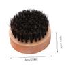 Baluue Wooden Handle Beard Brush Small Portable Boar Bristle Hair Styling Tool for Men Grooming and Shaping Facial Hair Travel Friendly Skin Safe Gift Choice view 2