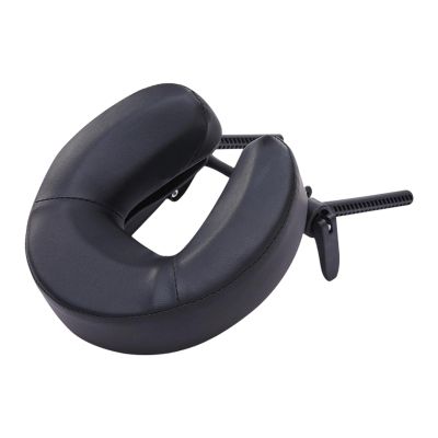 FashionCha Massage Bed Face Cradle Easy to Install with Headrest Face Pillow SPA Facial Cradle Universal Holder Stand for SPA Bed, Black