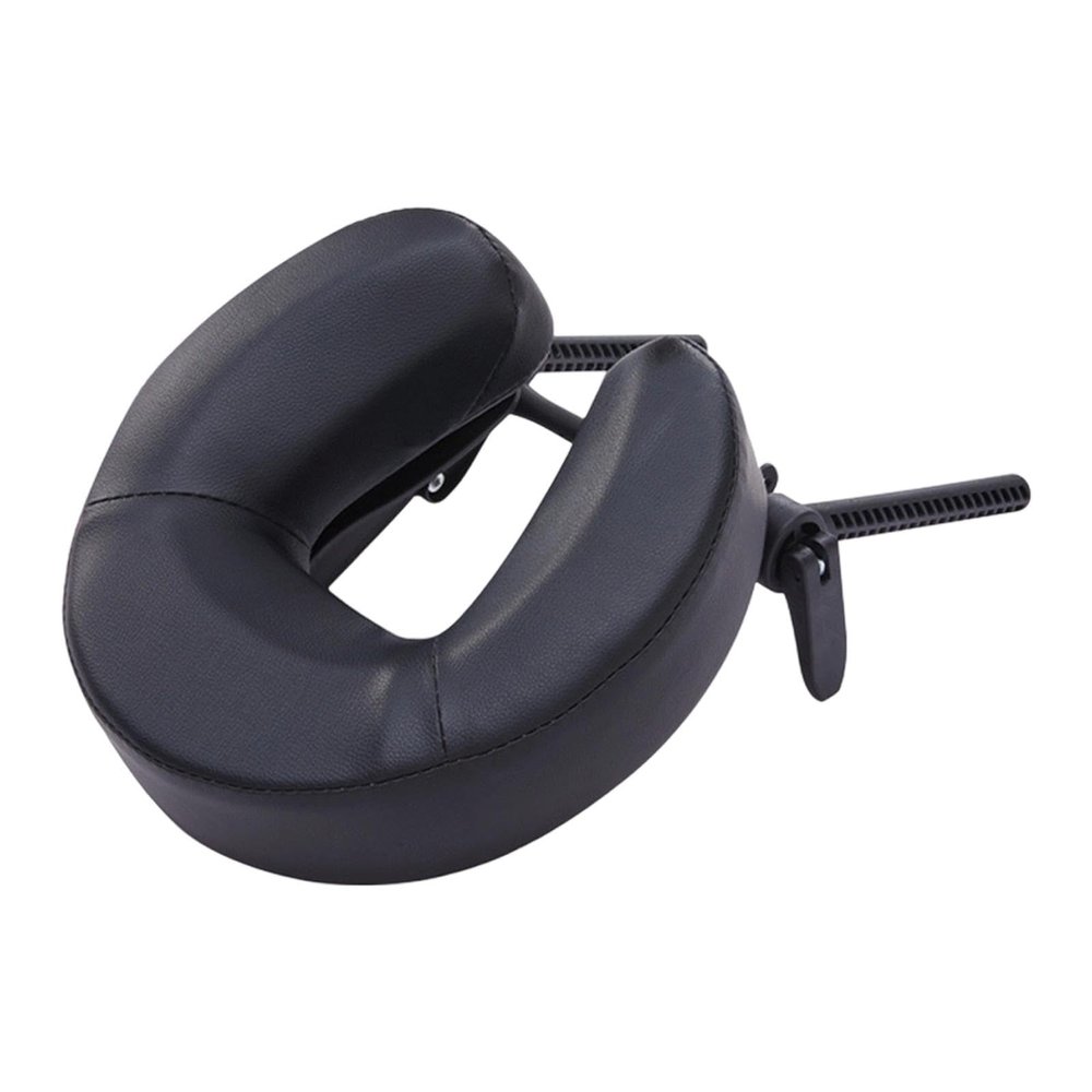 FashionCha Massage Bed Face Cradle Easy to Install with Headrest Face Pillow SPA Facial Cradle Universal Holder Stand for SPA Bed, Black