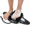 Efforest Shower Foot Scrubber Mat with Pumice Stone - Cleans, Smooths & Removes Dead Skin on Foot Without Bending, Foot Callus Remover with Non-Slip Suction Cups (Black) view 1