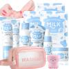 Milk Skincare Set for Kids & Teens, 12 IN 1 Moisturizing & Gentle Milk Skin Care Set For Kids Girl Ages 8-12, Face Care Kit, Skincare For Girls 10-12, All Skin Types view 1