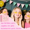 90 PCS Spa Party Supplies for Girls, Include 10 PCS Lip Mask, Eye Mask, Facial Masks, Lip Balm, Hand Cream, Scrunchie, Compressed Towel, Organza Bag, Cards, Spa Birthday Party Supplies for Girls view 3