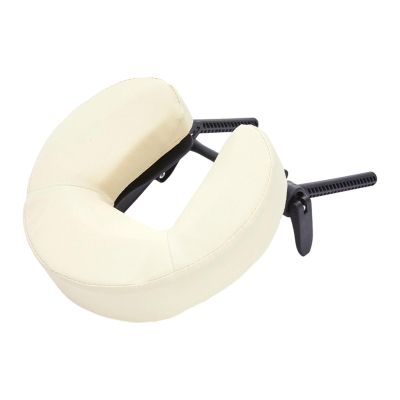 FashionCha Massage Bed Face Cradle Easy to Install with Headrest Face Pillow SPA Facial Cradle Universal Holder Stand for SPA Bed, White