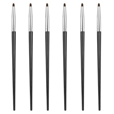 6PCS Ultra Fine Soft Sable Eyeliner Brushes, Makeup Tools, Synthetic Bristles Eyeliner Makeup Tool, Pointed Brush, Cosmetic Liner Wands for Eyes Make up Tools