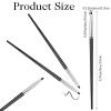 6PCS Ultra Fine Soft Sable Eyeliner Brushes, Makeup Tools, Synthetic Bristles Eyeliner Makeup Tool, Pointed Brush, Cosmetic Liner Wands for Eyes Make up Tools view 2