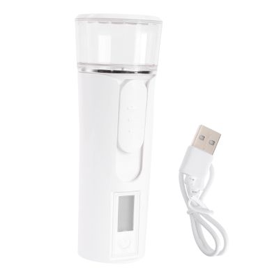 VICASKY Portable USB Nano Facial Steamer Humidifier Handheld Moisturizing Mist Sprayer for Women Skin Care Hydrating Deep Pore Cleansing Beauty Tool White