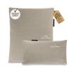 BADESOFA Luxury Bath Pillow Set 2-Piece  Large Back Pillow & Foot Pillow for Tub  Spa-Grade Comfort for Head, Neck, Back & Feet  Quick Drying Bathtub Cushion Set in Beige view 1