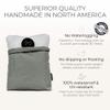 BADESOFA Luxury Bath Pillow Set 2-Piece  Large Back Pillow & Foot Pillow for Tub  Spa-Grade Comfort for Head, Neck, Back & Feet  Quick Drying Bathtub Cushion Set in Beige view 4