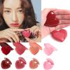 10 Pieces Heart Shaped Lip Balm Container with Mirrored Leakproof Practical Cosmetic Organized for Travel and Home Use Portable Travel Lipstick Container, Rose view 2