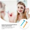 Baluue 6pcs Eyebrow Razor Kit with Protective Mesh Blades Stainless Steel Shaper Tools with Brush and Comb for Precise Gentle Brow Trimming at Home Go view 3