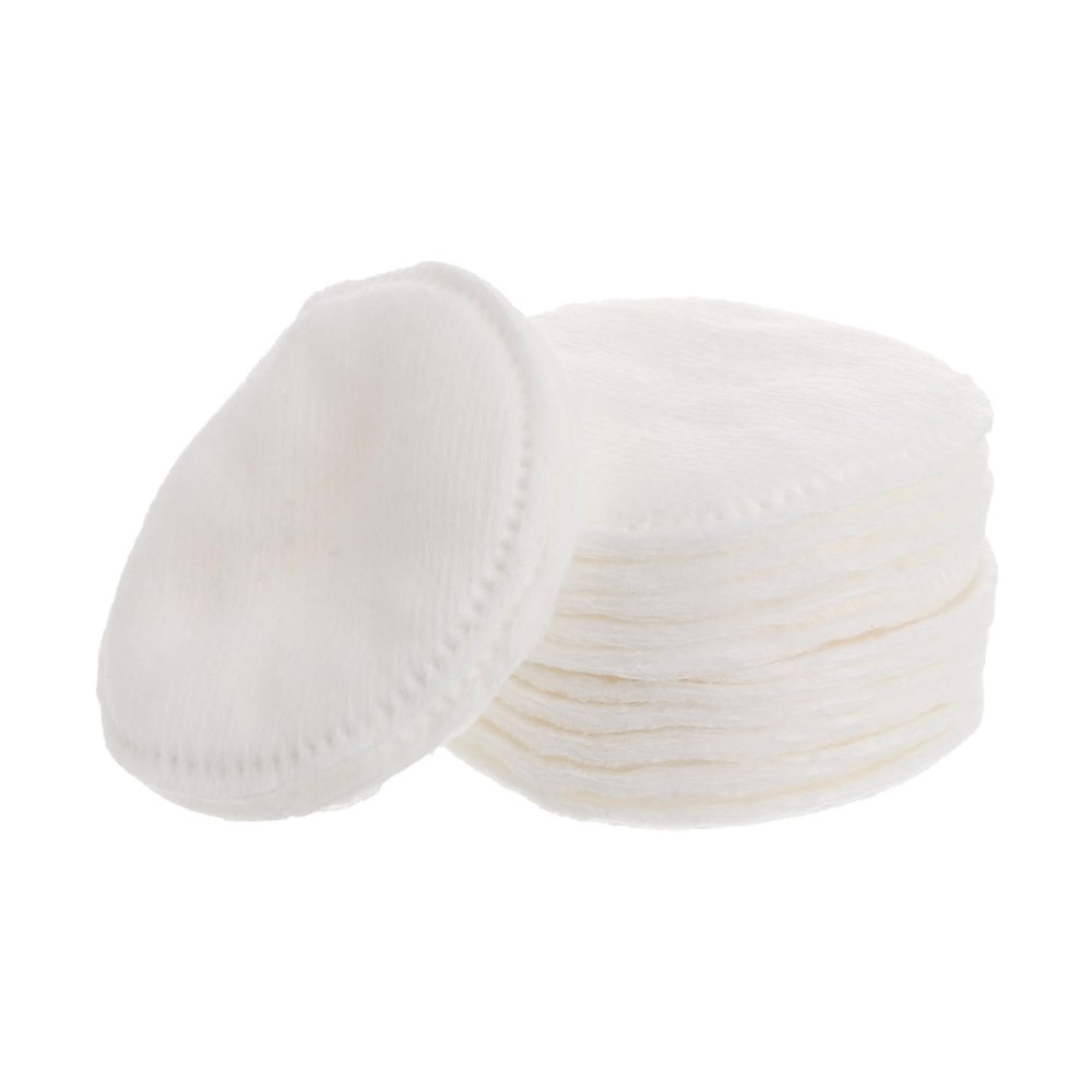 Happyyami 300 Pcs Thickened Triple Layer Makeup Cotton Pads Soft Facial Rounds for Makeup Removal Skin Friendly Odorless Lightweight Disposable Cleansing Pads