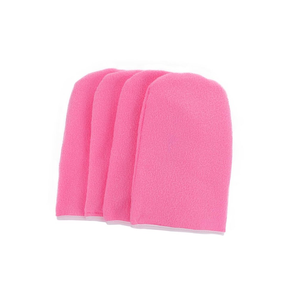 FRCOLOR 2 Pairs Therapy Insulated Paraffin Wax Bath Treatment Mitts for Women Thickened Cotton Gloves with Polyester Liner Heat Retention Hand Covers for Moisturizing and Nourishing Skin