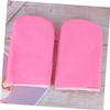 FRCOLOR 2 Pairs Therapy Insulated Paraffin Wax Bath Treatment Mitts for Women Thickened Cotton Gloves with Polyester Liner Heat Retention Hand Covers for Moisturizing and Nourishing Skin view 2