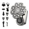 9D Floating Electric Shaver for Men - IPX7 Waterproof Bald Head Razor with Wet/Dry Shaving, Grooming Kit & LED Display view 1