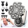 9D Floating Electric Shaver for Men - IPX7 Waterproof Bald Head Razor with Wet/Dry Shaving, Grooming Kit & LED Display view 2