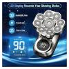 9D Floating Electric Shaver for Men - IPX7 Waterproof Bald Head Razor with Wet/Dry Shaving, Grooming Kit & LED Display view 4