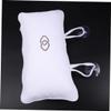 Baluue 2PC Bathroom Bath Pillows with Built in Inflatable PVC Air Bags Slip Suction Cups Bathtub Cushions for Head and Neck Support Mesh Texture Spa Relaxation White view 3