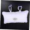 Baluue 2PC Bathroom Bath Pillows with Built in Inflatable PVC Air Bags Slip Suction Cups Bathtub Cushions for Head and Neck Support Mesh Texture Spa Relaxation White view 4
