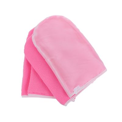 Beaupretty 2 Pairs Paraffin Wax Gloves Insulated Hand Therapy Mitts for Women Pink Cotton Lined Warmth Retention Covers for Moisturizing Skin Nourishment Treatment