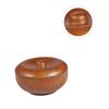ADOCARN Wooden Shaving Soap Bowl with Lid for Men Men Shaving Cream Bowl Practical and Space Saving Design for Home Barber Shop Salon Use Suitable Gift view 2