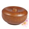 ADOCARN Wooden Shaving Soap Bowl with Lid for Men Men Shaving Cream Bowl Practical and Space Saving Design for Home Barber Shop Salon Use Suitable Gift view 3