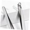 Beaupretty Stainless Steel Nose Hair Trimmer with Round Head for Safe Nasal Hair Removal Ergonomic Handle for Men and Women view 3