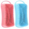 Healeved 2pcs Silicone Body Scrubber Exfoliator for Showering Soft Bathing Brush for Gentle Deep Cleaning of Legs Arms Whole Body Reusable Bathroom Skin Cleaner view 1