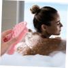 Healeved 2pcs Silicone Body Scrubber Exfoliator for Showering Soft Bathing Brush for Gentle Deep Cleaning of Legs Arms Whole Body Reusable Bathroom Skin Cleaner view 3