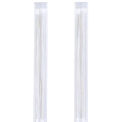 2Pcs White Ear Piercing Cleaner Convenient Earrings Hole Floss Aftercare Nourish Girls Herb Ear Dirt Floss, Piercing Supplies, Piercing and Tattoo Supplies